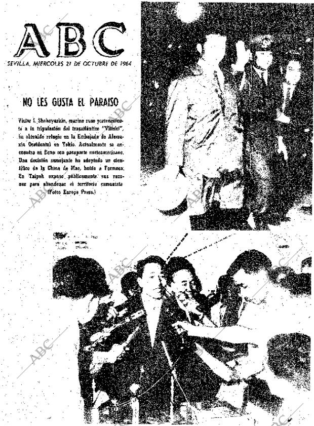 ABC SEVILLA 21-10-1964 página 1