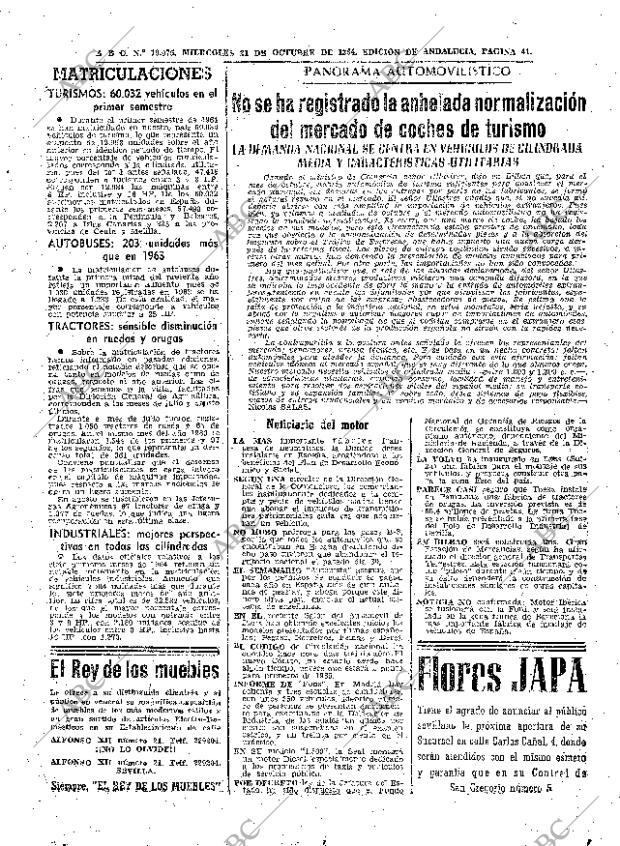 ABC SEVILLA 21-10-1964 página 41