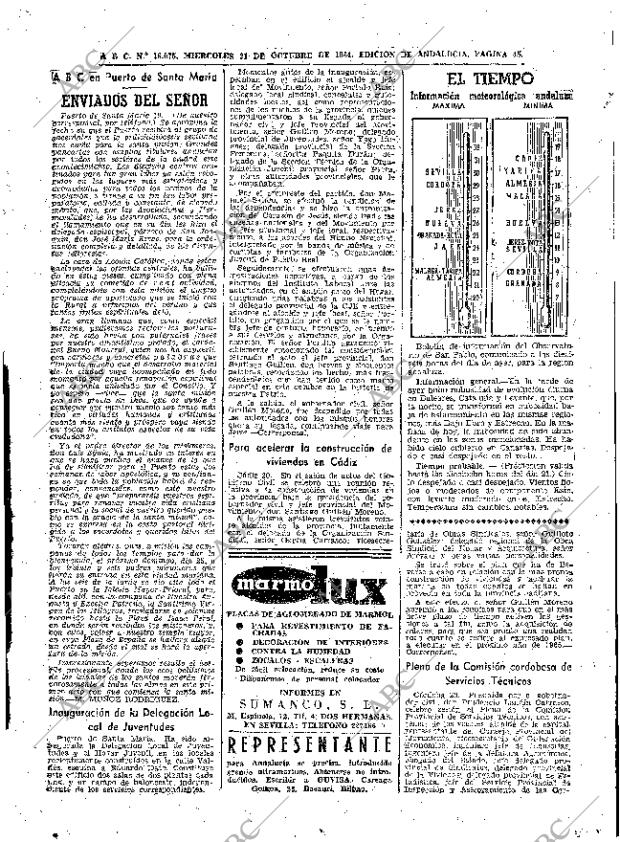 ABC SEVILLA 21-10-1964 página 45