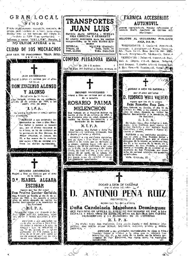 ABC SEVILLA 21-10-1964 página 58