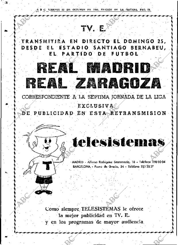 ABC MADRID 23-10-1964 página 78