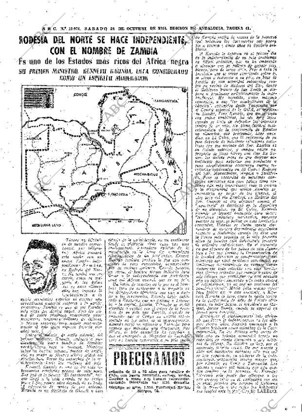 ABC SEVILLA 24-10-1964 página 41