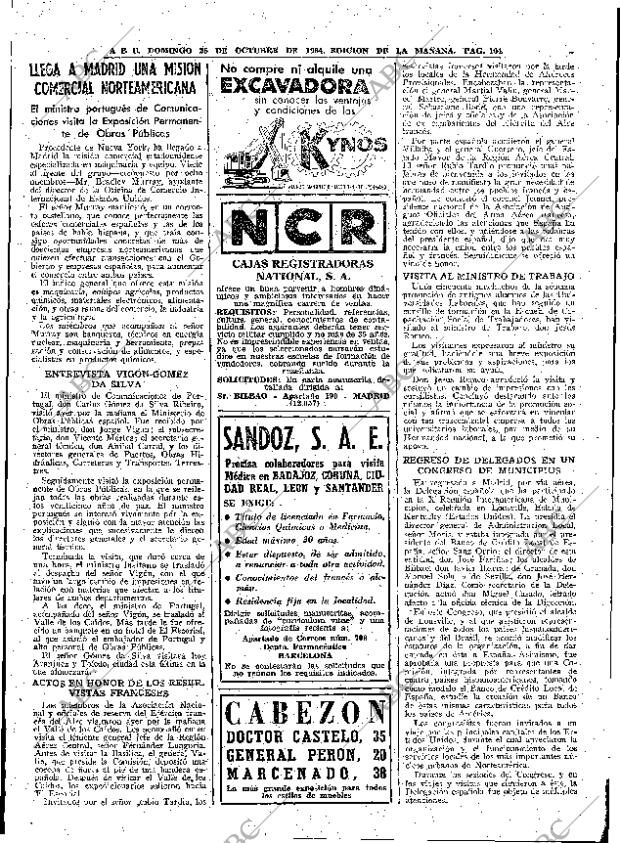 ABC MADRID 25-10-1964 página 104