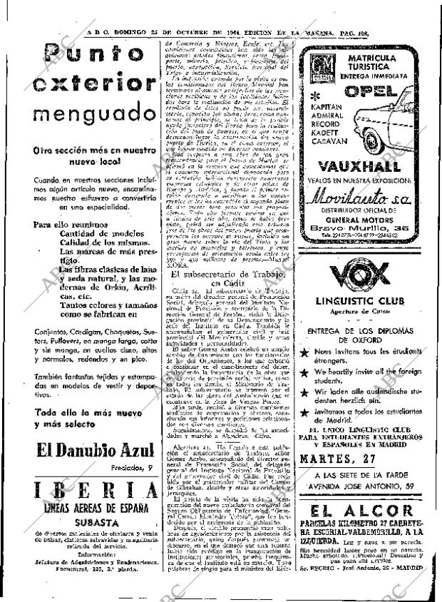 ABC MADRID 25-10-1964 página 108