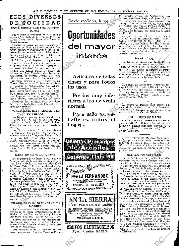 ABC MADRID 25-10-1964 página 126