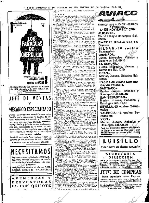 ABC MADRID 25-10-1964 página 136