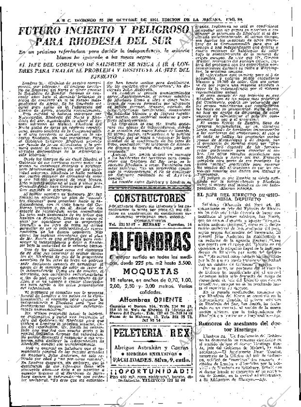 ABC MADRID 25-10-1964 página 99