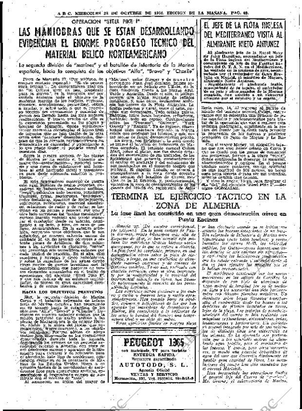ABC MADRID 28-10-1964 página 49