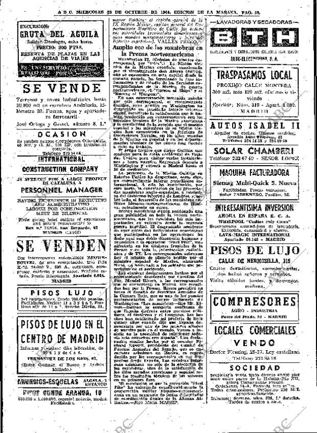 ABC MADRID 28-10-1964 página 50