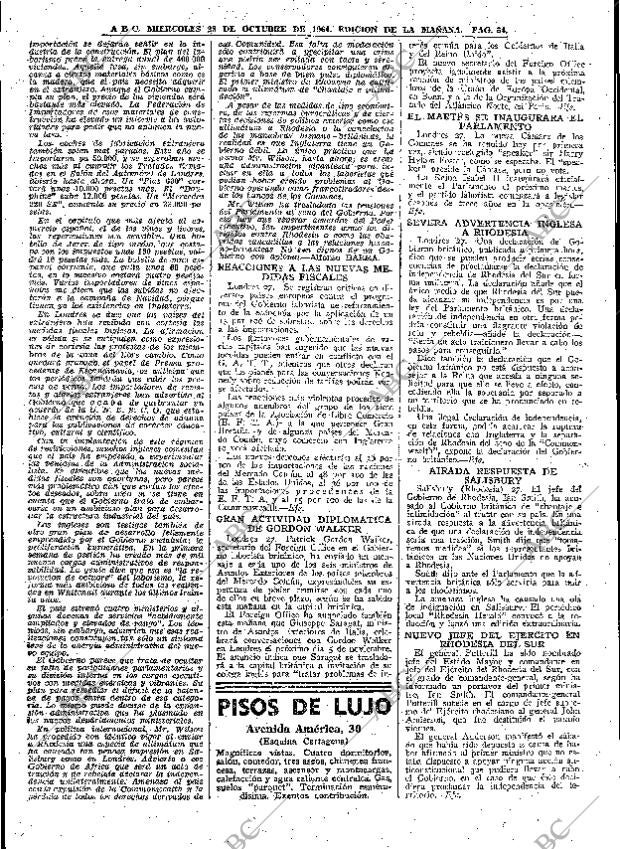 ABC MADRID 28-10-1964 página 54