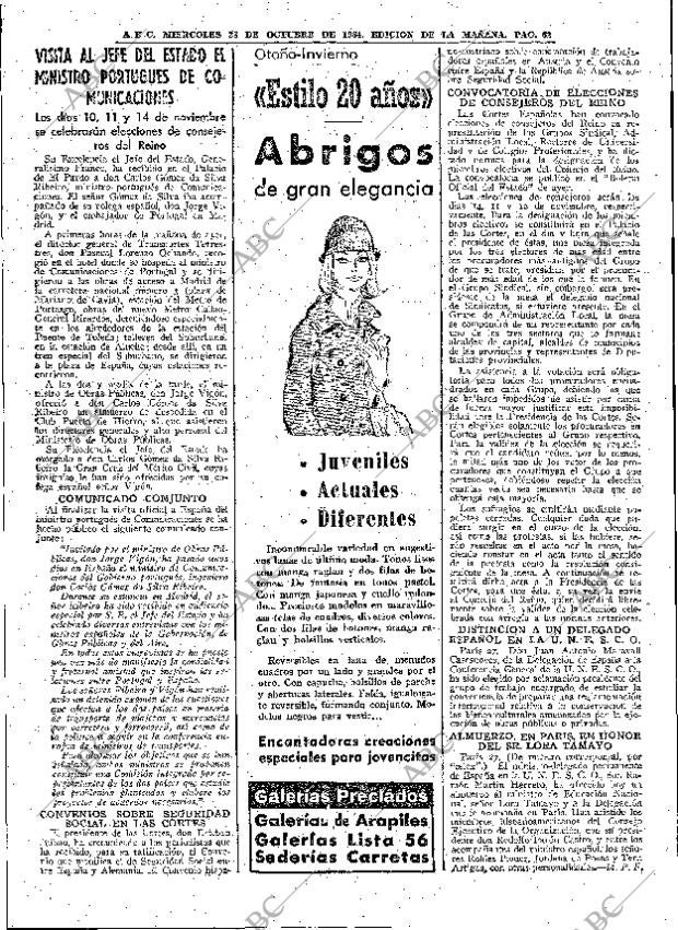 ABC MADRID 28-10-1964 página 62