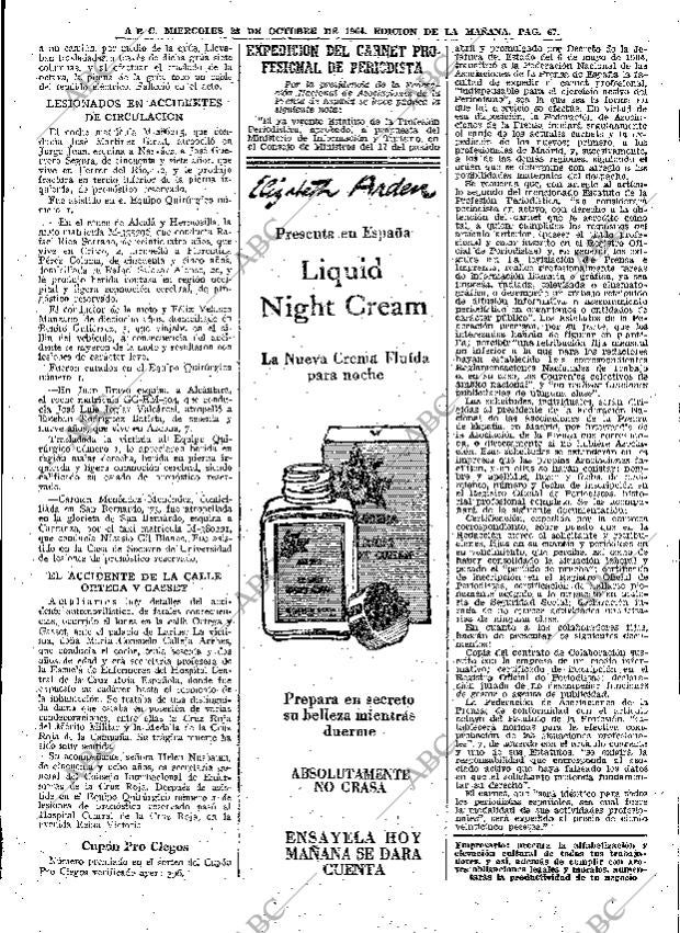 ABC MADRID 28-10-1964 página 67
