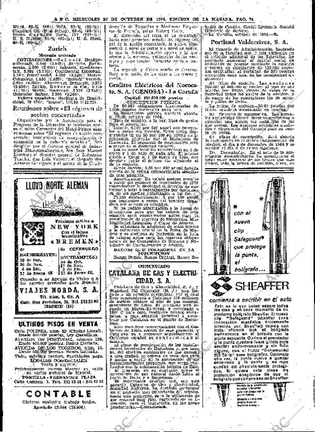 ABC MADRID 28-10-1964 página 74