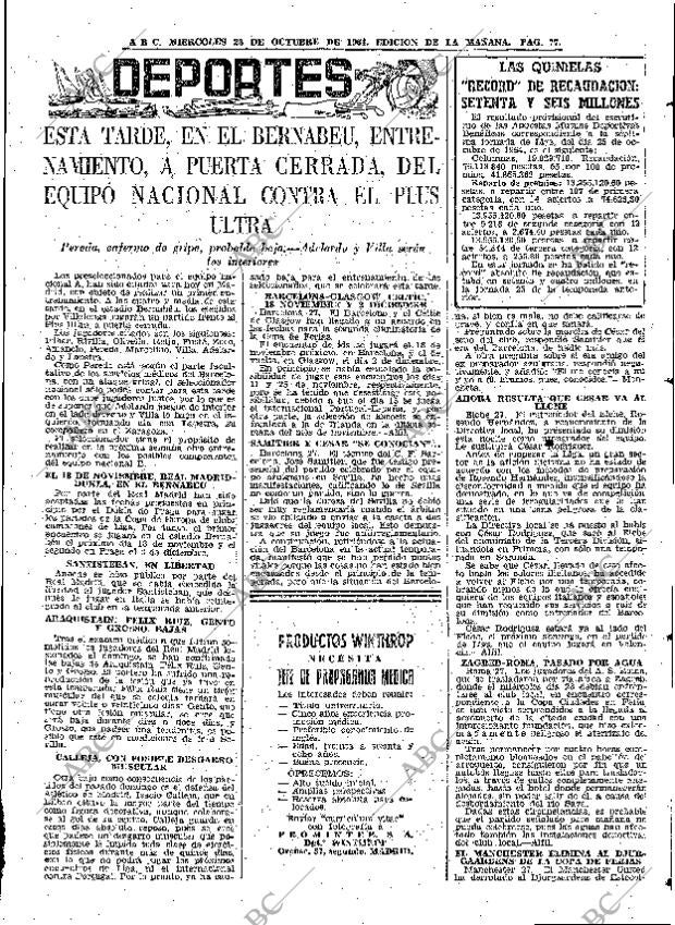 ABC MADRID 28-10-1964 página 77