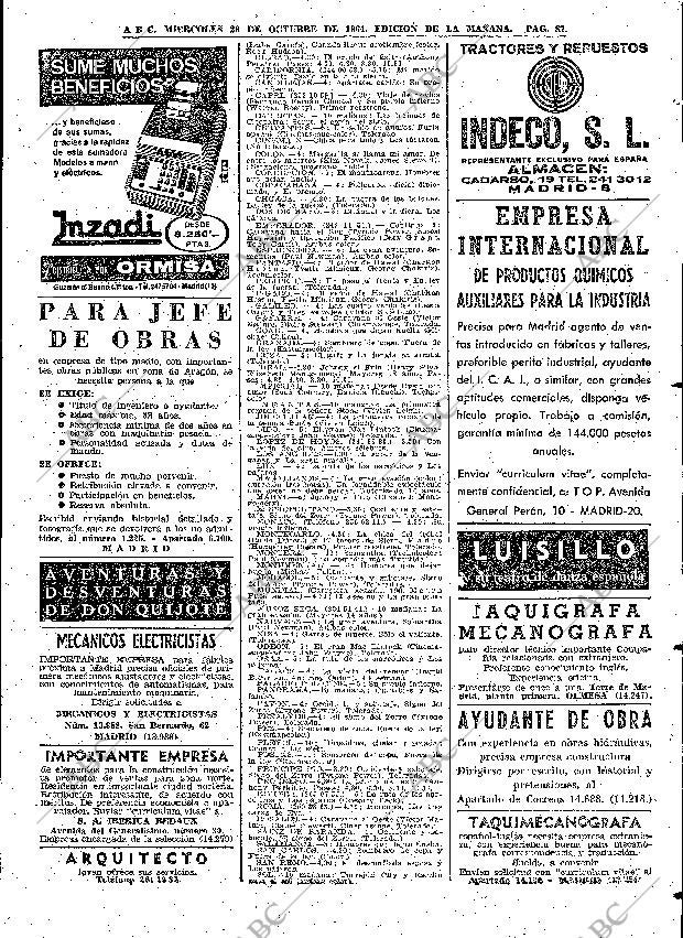 ABC MADRID 28-10-1964 página 87