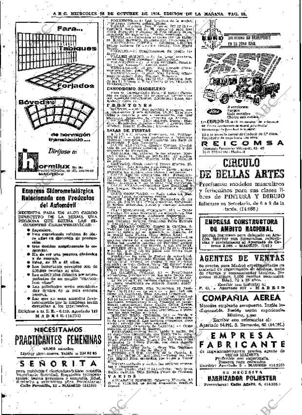 ABC MADRID 28-10-1964 página 88