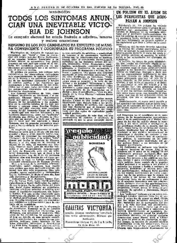 ABC MADRID 29-10-1964 página 49