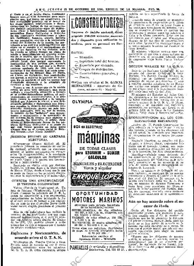 ABC MADRID 29-10-1964 página 50