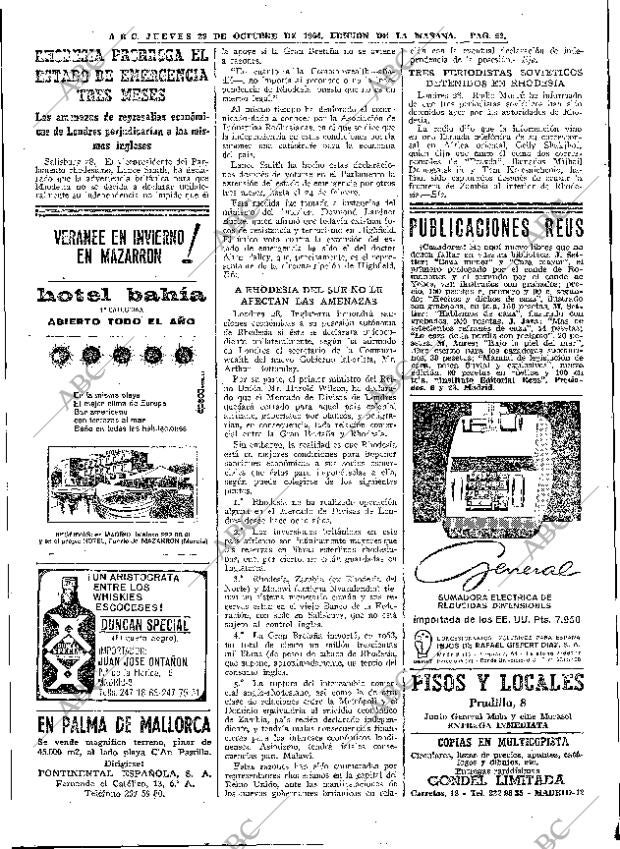 ABC MADRID 29-10-1964 página 52