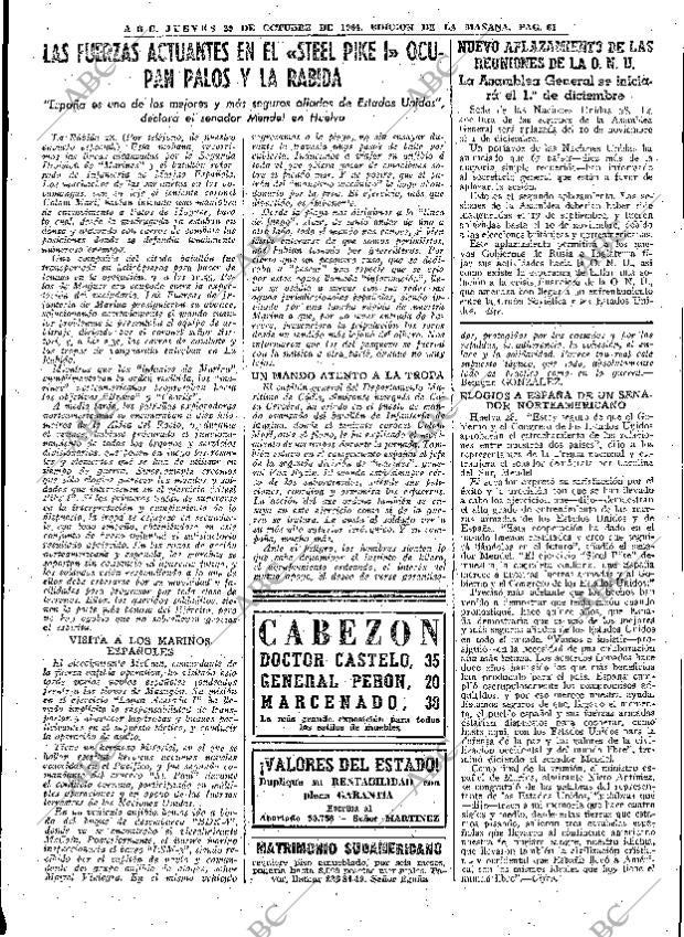 ABC MADRID 29-10-1964 página 61
