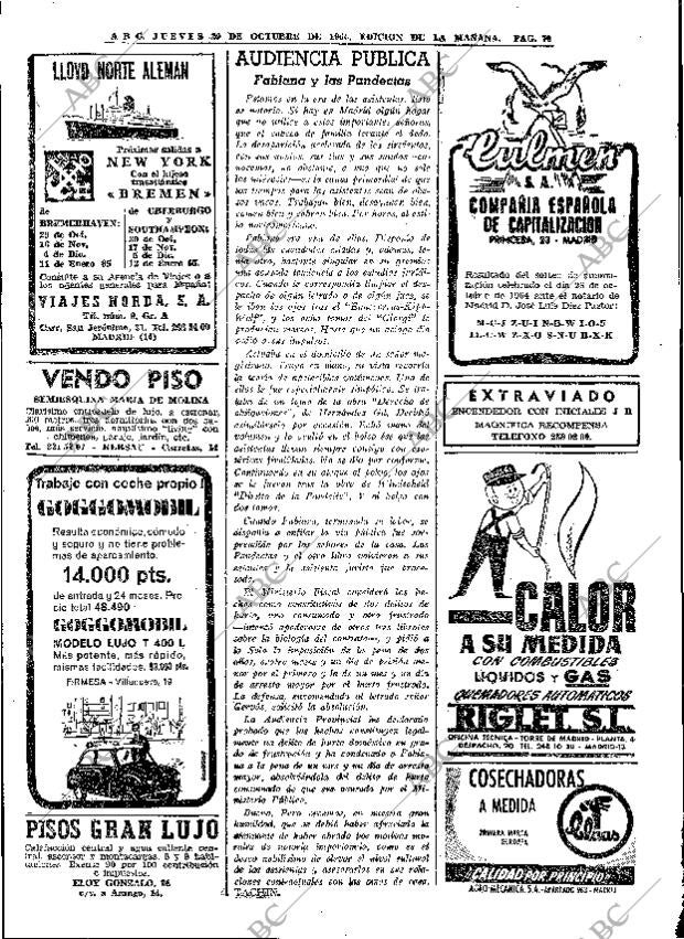 ABC MADRID 29-10-1964 página 70