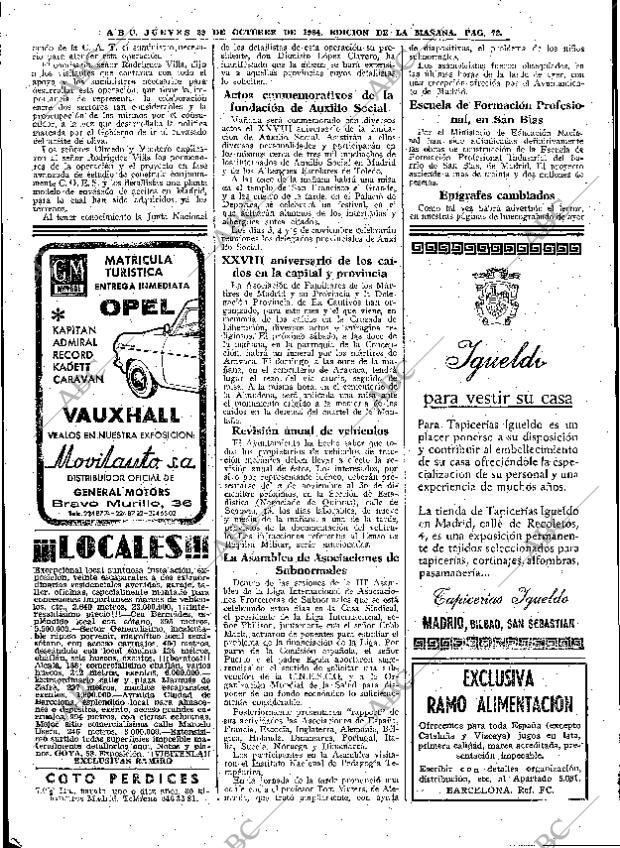 ABC MADRID 29-10-1964 página 72