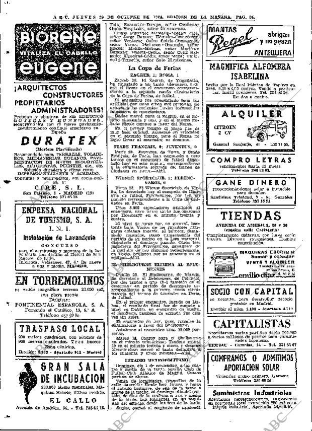 ABC MADRID 29-10-1964 página 84
