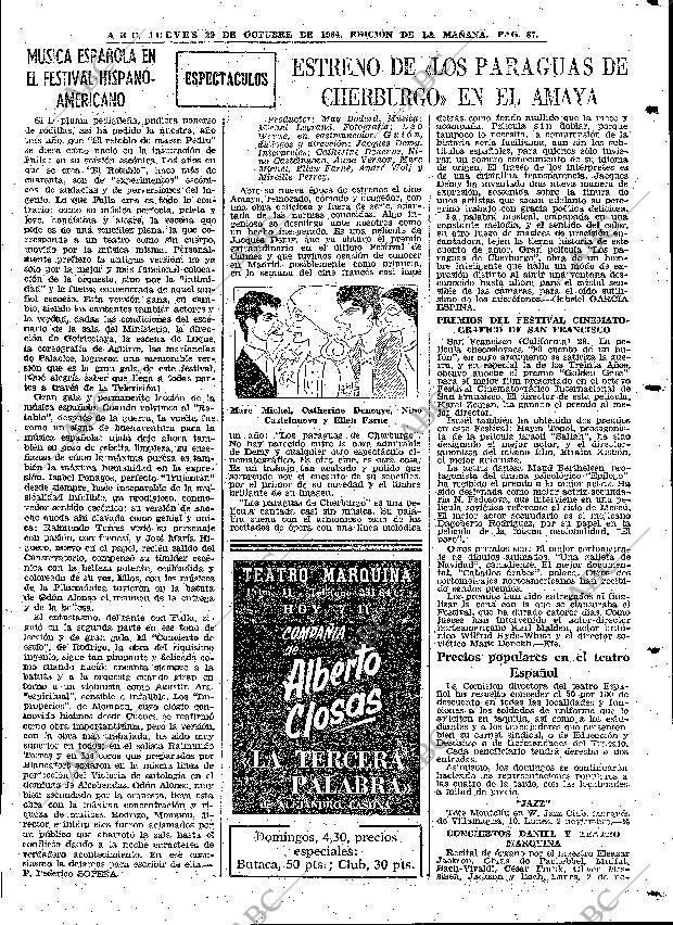 ABC MADRID 29-10-1964 página 87