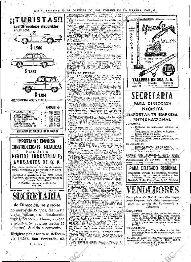 ABC MADRID 29-10-1964 página 92