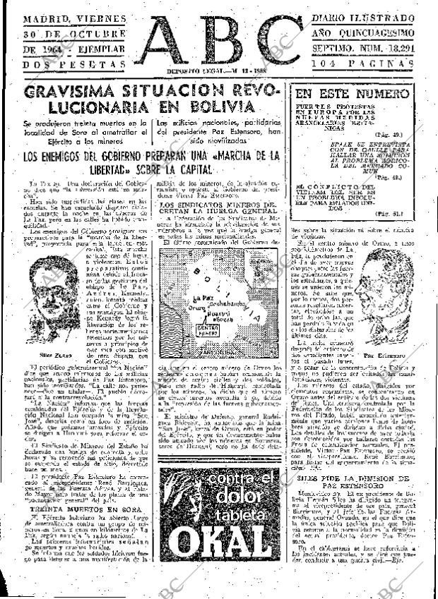 ABC MADRID 30-10-1964 página 47