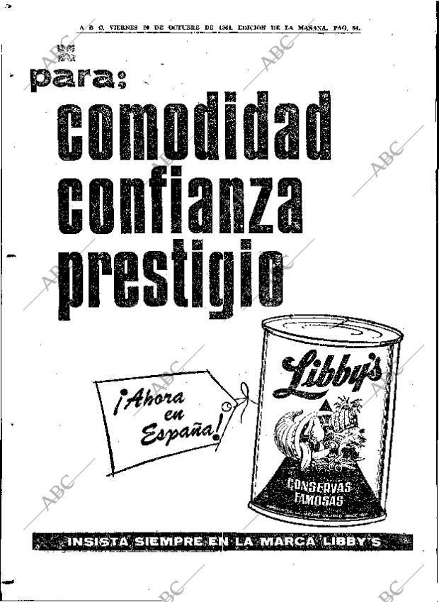 ABC MADRID 30-10-1964 página 84
