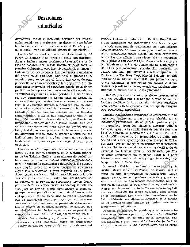 BLANCO Y NEGRO MADRID 31-10-1964 página 43