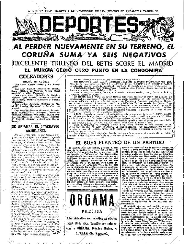 ABC SEVILLA 03-11-1964 página 61