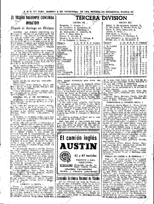 ABC SEVILLA 03-11-1964 página 67