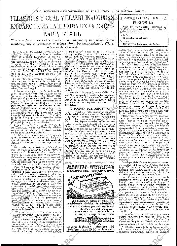 ABC MADRID 04-11-1964 página 61
