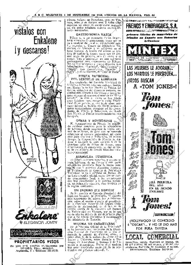 ABC MADRID 04-11-1964 página 66