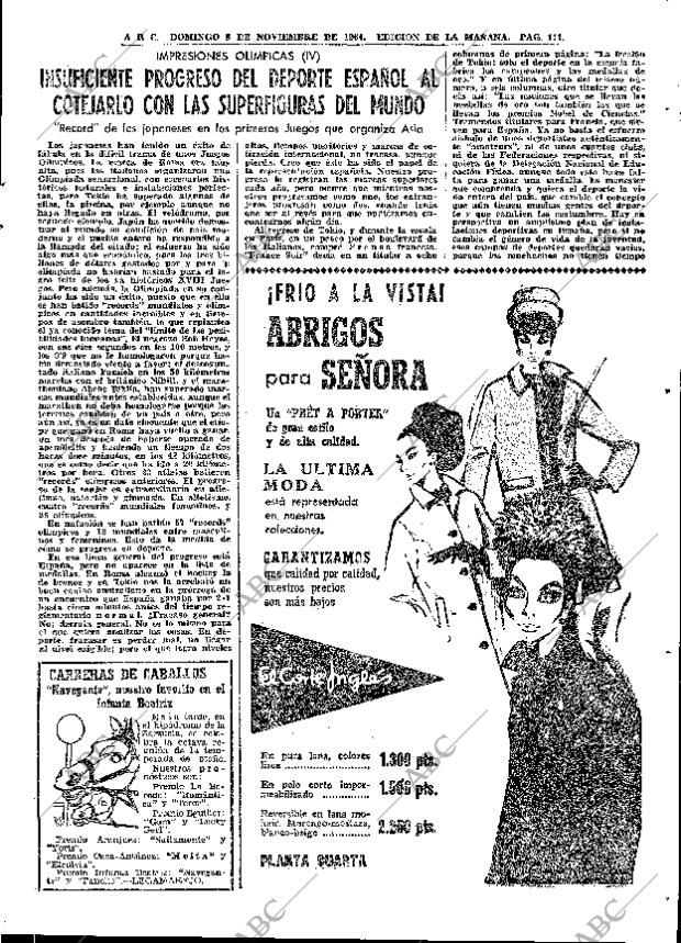 ABC MADRID 08-11-1964 página 111