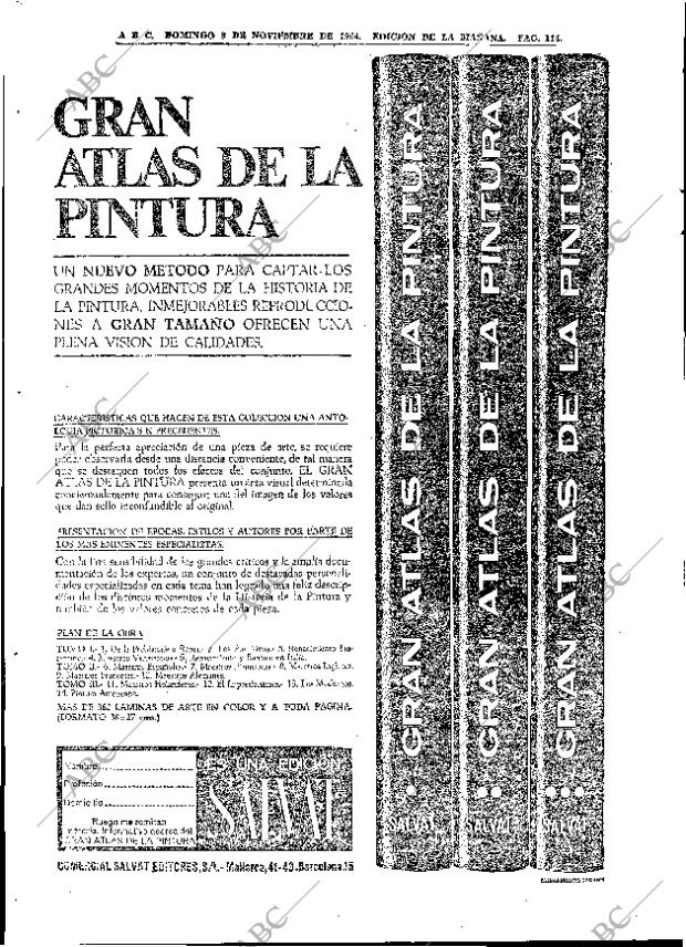 ABC MADRID 08-11-1964 página 114