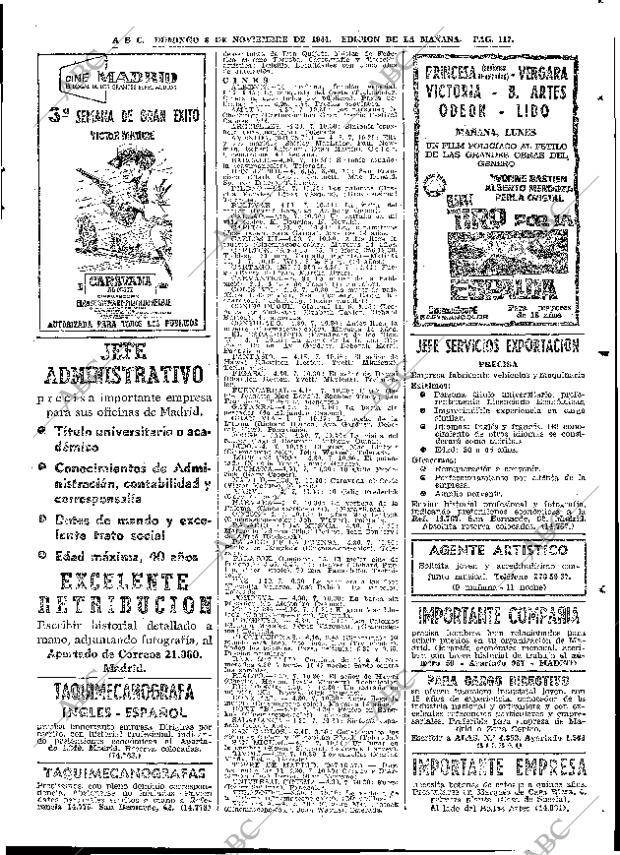 ABC MADRID 08-11-1964 página 117