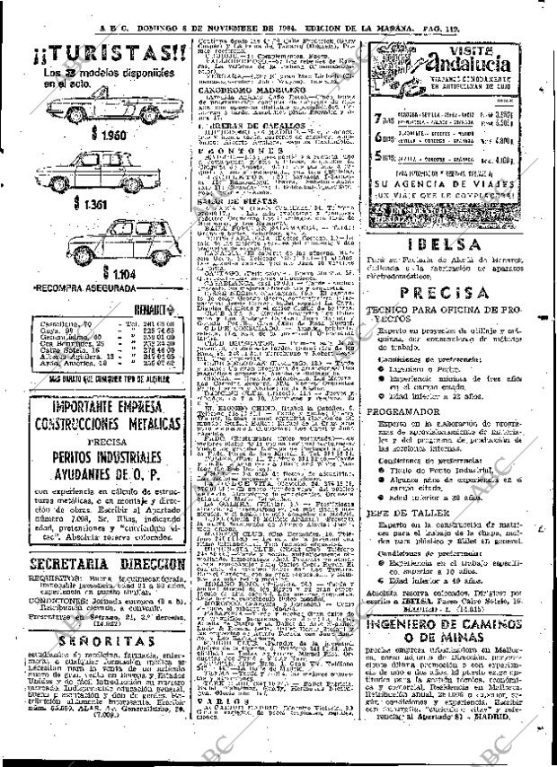 ABC MADRID 08-11-1964 página 119