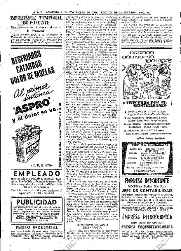 ABC MADRID 08-11-1964 página 92