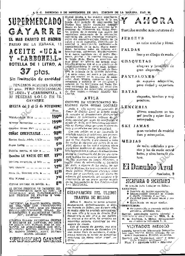 ABC MADRID 08-11-1964 página 96