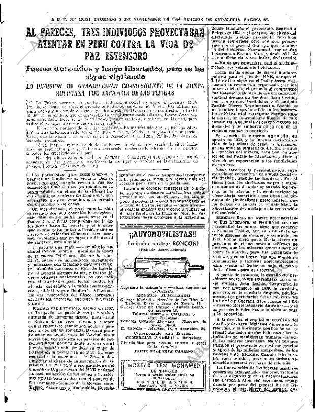 ABC SEVILLA 08-11-1964 página 65