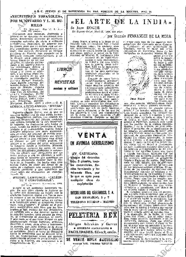 ABC MADRID 12-11-1964 página 71