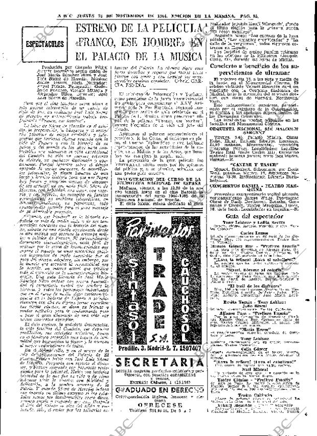 ABC MADRID 12-11-1964 página 85