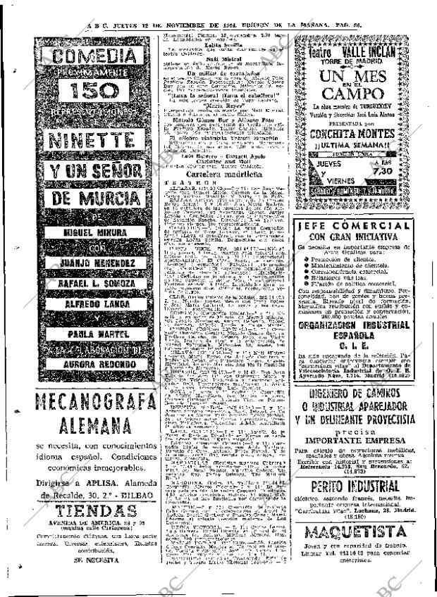 ABC MADRID 12-11-1964 página 86