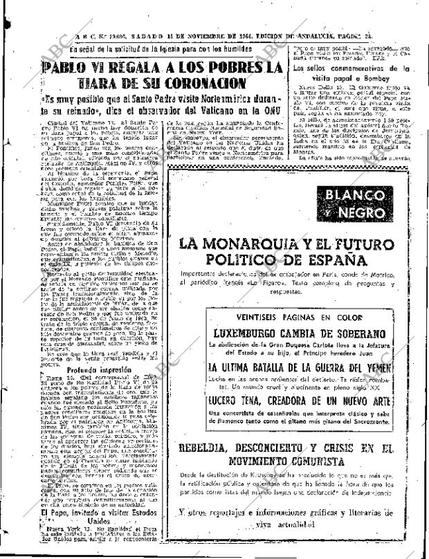 ABC SEVILLA 14-11-1964 página 23