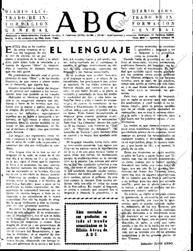 ABC SEVILLA 14-11-1964 página 3