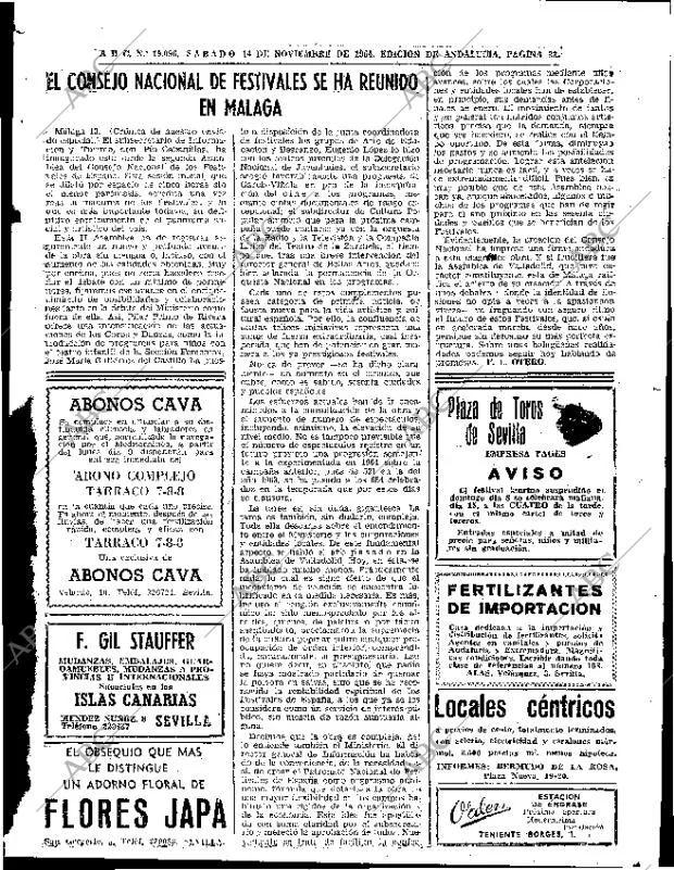 ABC SEVILLA 14-11-1964 página 33