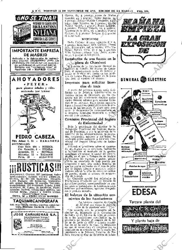 ABC MADRID 15-11-1964 página 100